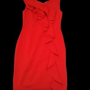 Red Calvin Klein dress